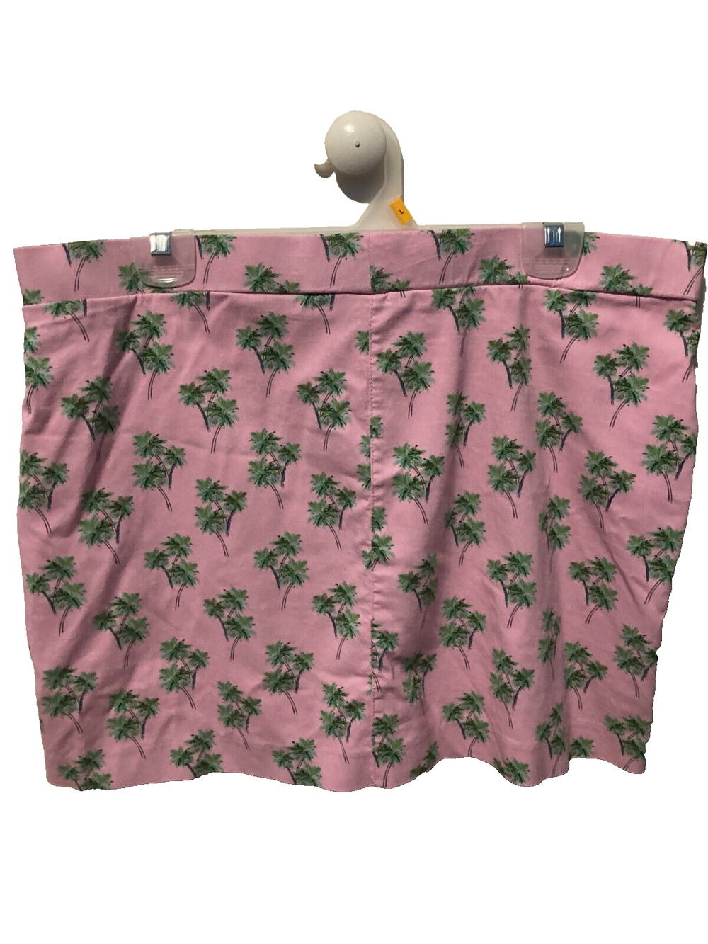 Zoe + Phoebe Pink Palm Tree Tropical Skort Women's Petite Large PL Travel Resort